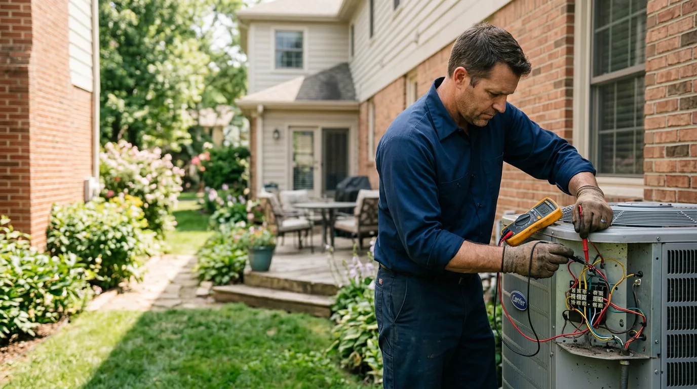 HVAC technician working near Lake Providence, LA